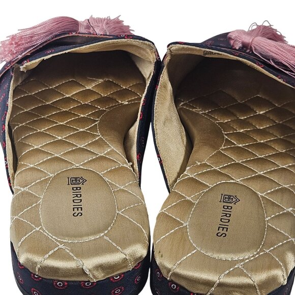 Birdies Women Slip-On Loafer Pink Tassels 9 Quiet Luxury Old Money Capsule - Picture 5 of 9